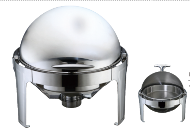 ROUND ROLL TOP CHAFING  DISH