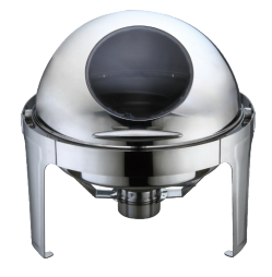 ROUND ROLL TOP CHAFING DISH  (W/WINDOW 